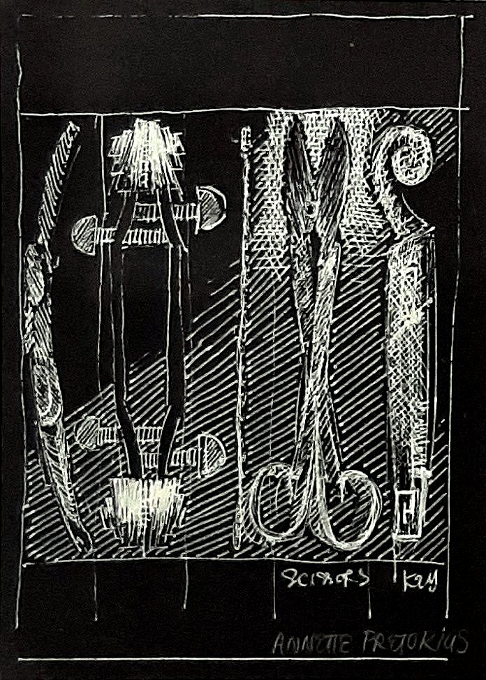 Annette Pretorius - Scissors and key